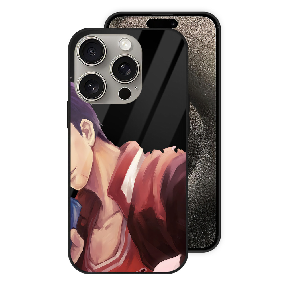（画像用） SLAM DUNK／スラムダンク 【iPhone15Pro対応】スマホケース 耐衝撃＆黄変防止 背面ガラス