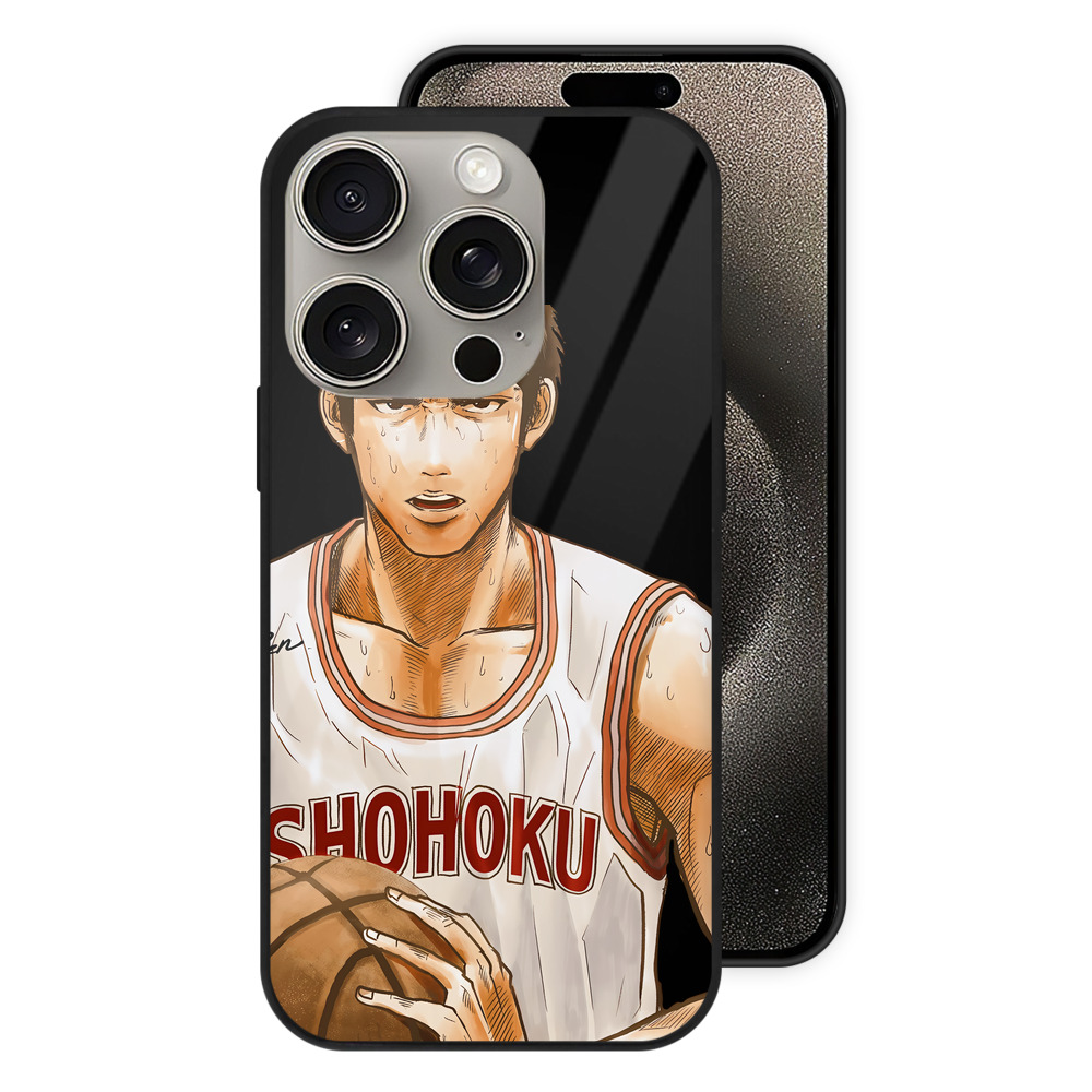 （画像用） SLAM DUNK／スラムダンク 【iPhone15Pro対応】スマホケース 耐衝撃＆黄変防止 背面ガラス