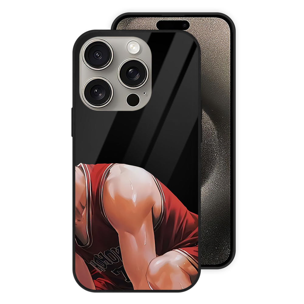 （画像用） SLAM DUNK／スラムダンク 【iPhone15Pro対応】スマホケース 耐衝撃＆黄変防止 背面ガラス