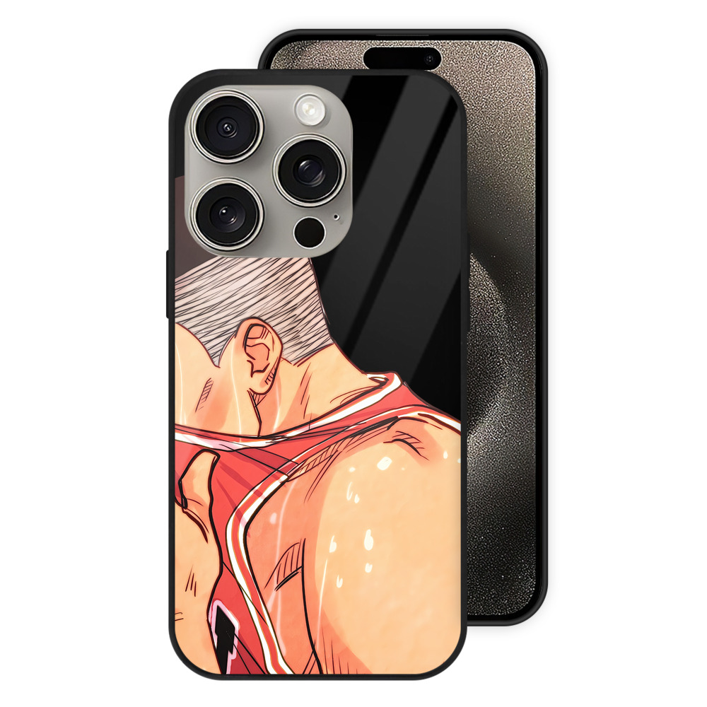 （画像用） SLAM DUNK／スラムダンク 【iPhone15Pro対応】スマホケース 耐衝撃＆黄変防止 背面ガラス