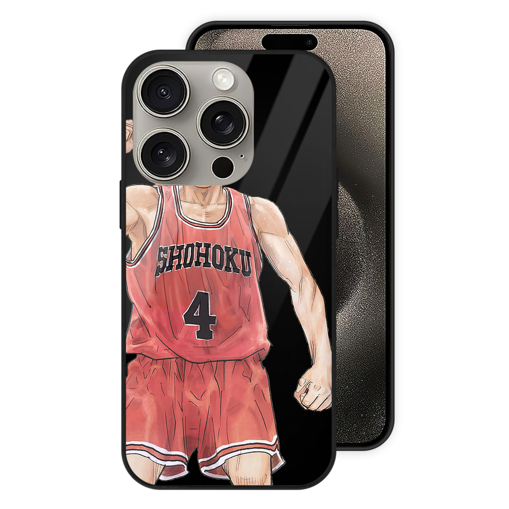 （画像用） SLAM DUNK／スラムダンク 【iPhone15Pro対応】スマホケース 耐衝撃＆黄変防止 背面ガラス