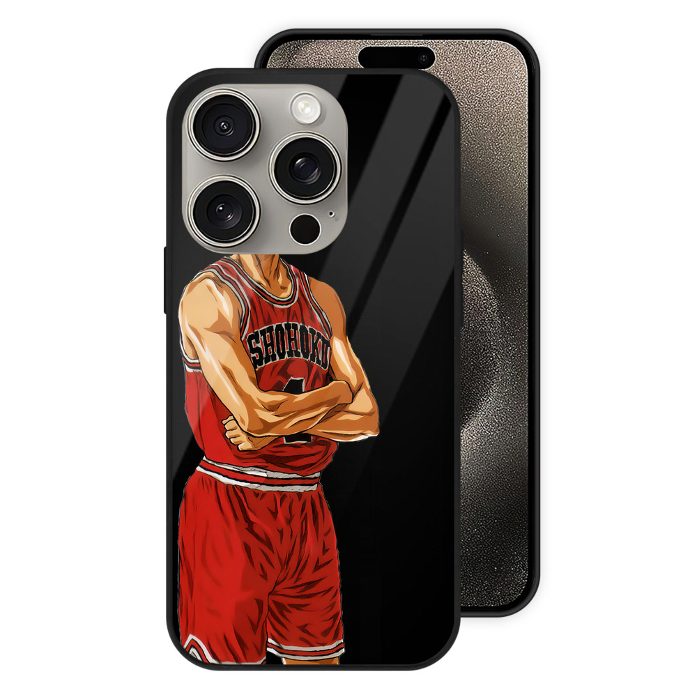 （画像用） SLAM DUNK／スラムダンク 【iPhone15Pro対応】スマホケース 耐衝撃＆黄変防止 背面ガラス