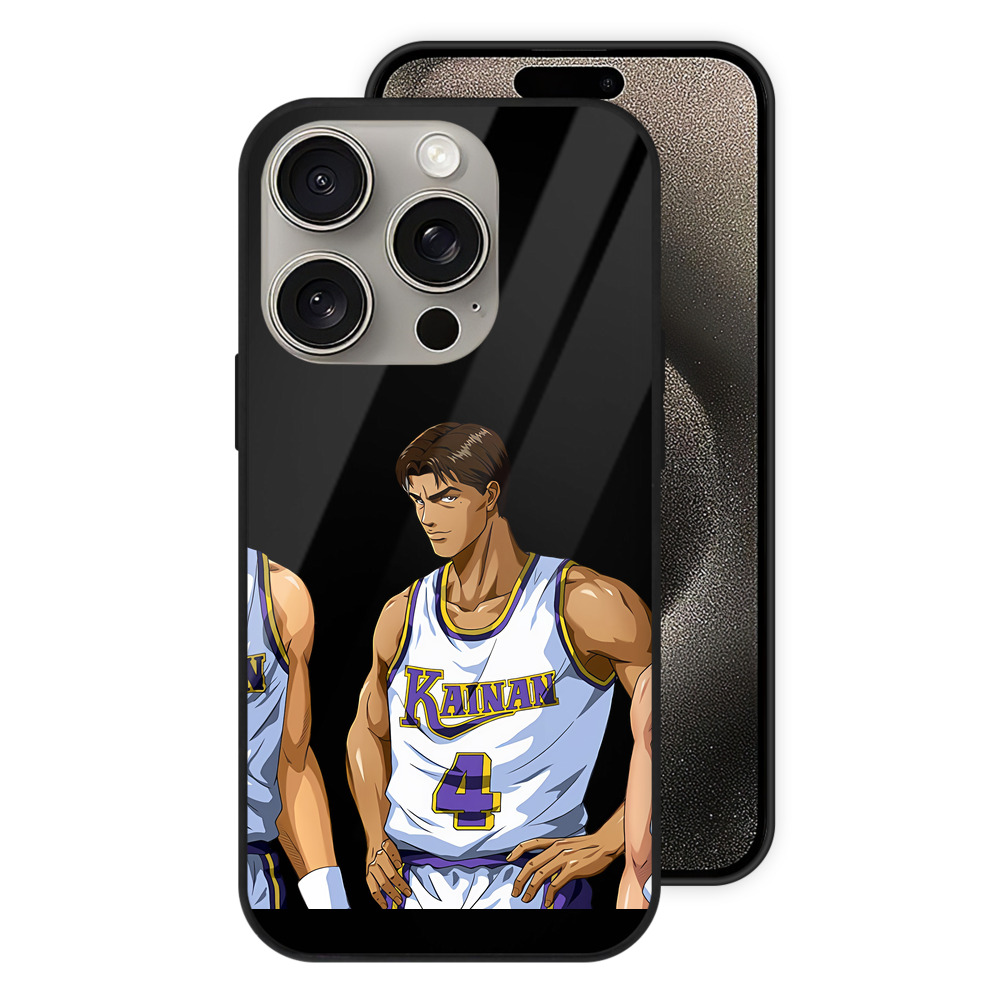 （画像用） SLAM DUNK／スラムダンク 【iPhone15Pro対応】スマホケース 耐衝撃＆黄変防止 背面ガラス