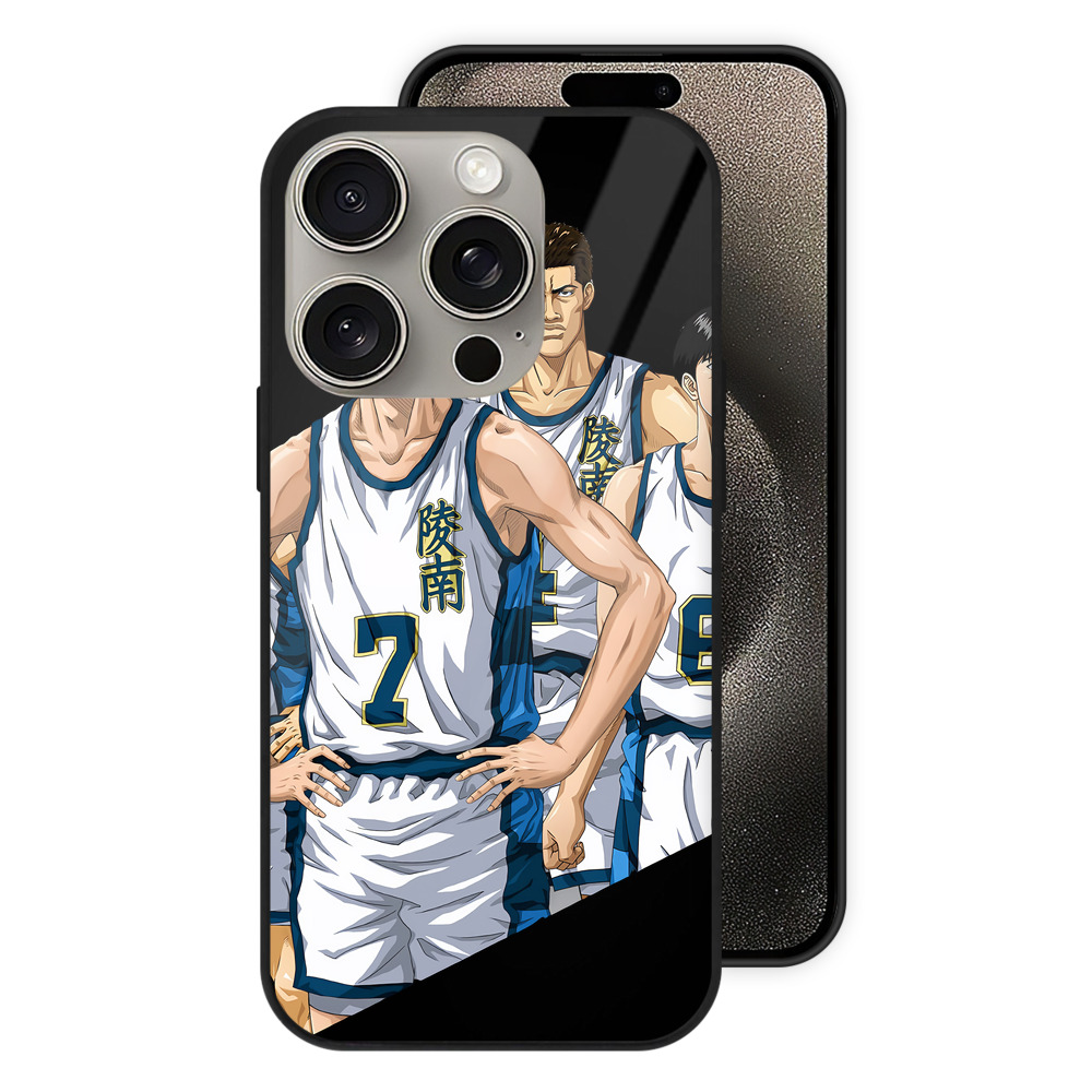 （画像用） SLAM DUNK／スラムダンク 【iPhone15Pro対応】スマホケース 耐衝撃＆黄変防止 背面ガラス