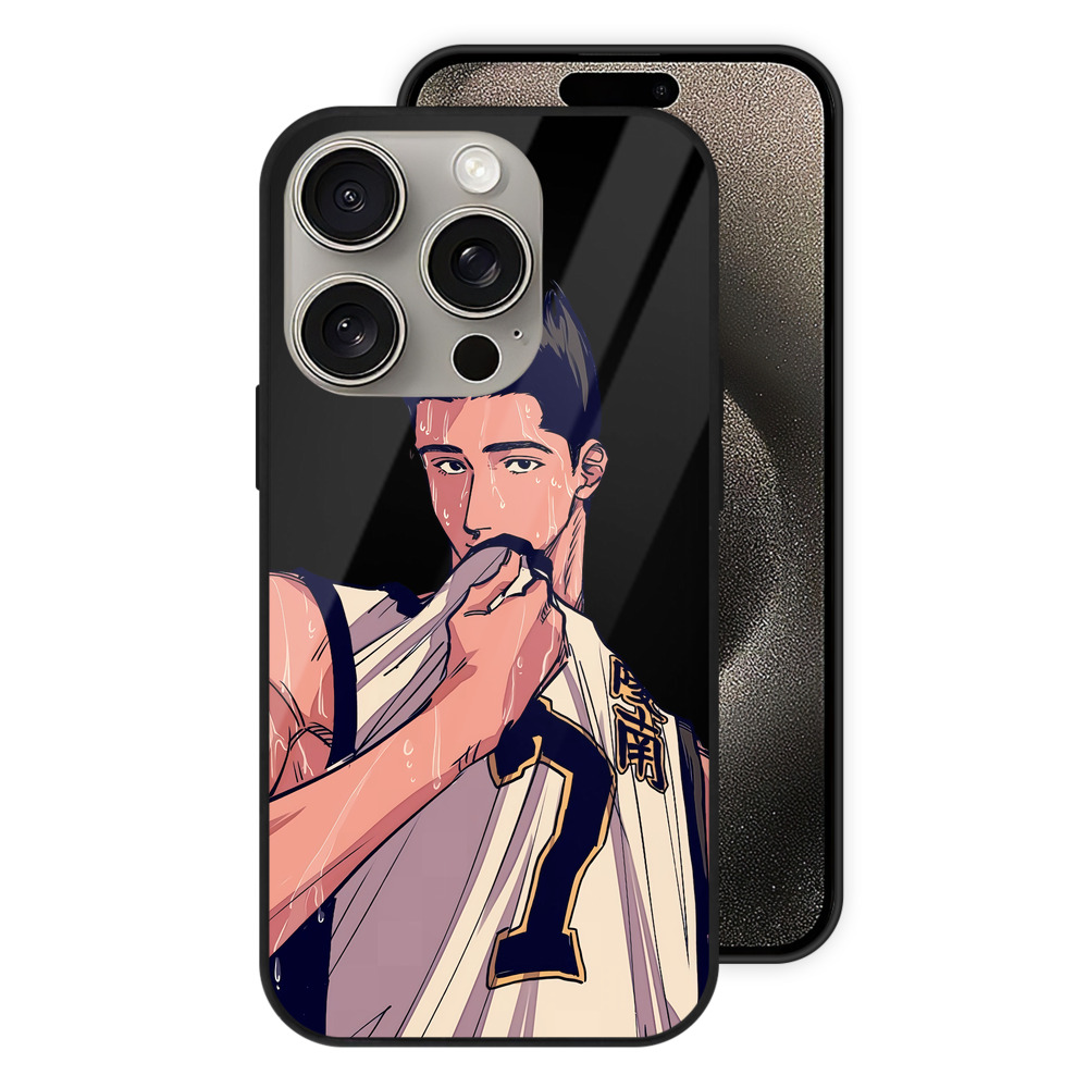 （画像用） SLAM DUNK／スラムダンク 【iPhone15Pro対応】スマホケース 耐衝撃＆黄変防止 背面ガラス