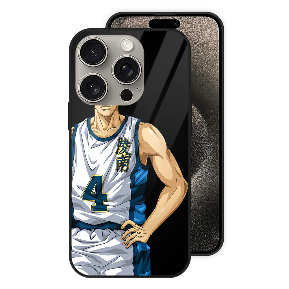 （画像用） SLAM DUNK／スラムダンク 【iPhone15Pro対応】スマホケース 耐衝撃＆黄変防止 背面ガラス