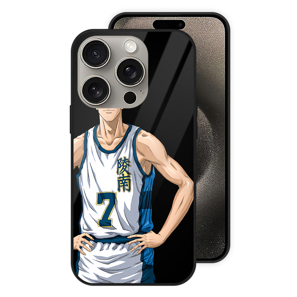 （画像用） SLAM DUNK／スラムダンク 【iPhone15Pro対応】スマホケース 耐衝撃＆黄変防止 背面ガラス