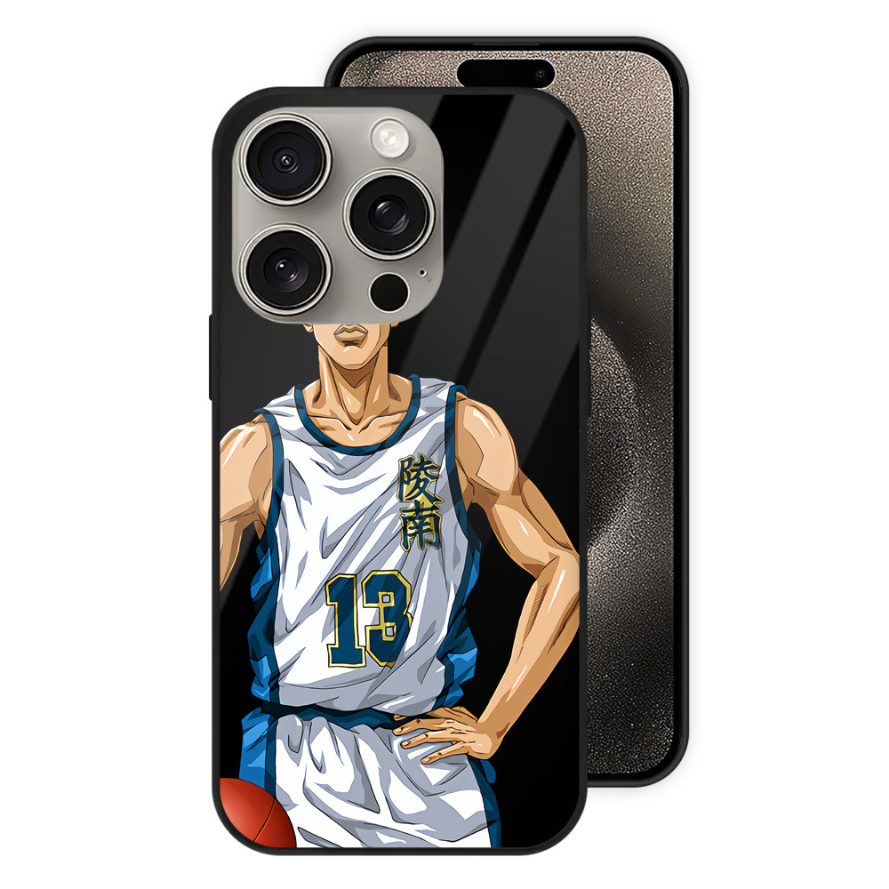 （画像用） SLAM DUNK／スラムダンク 【iPhone15Pro対応】スマホケース 耐衝撃＆黄変防止 背面ガラス