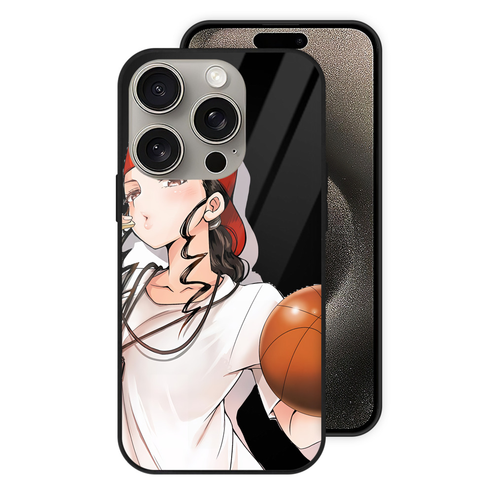 （画像用） SLAM DUNK／スラムダンク 【iPhone15Pro対応】スマホケース 耐衝撃＆黄変防止 背面ガラス