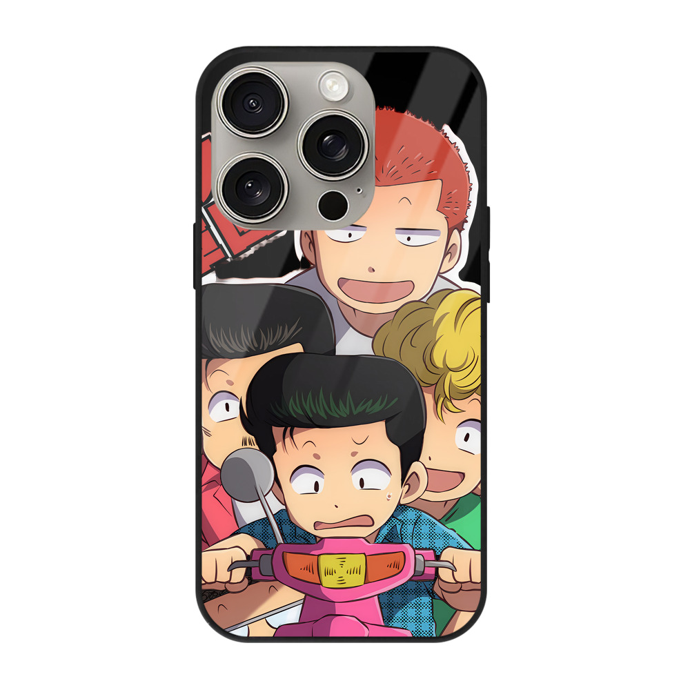 （画像用） SLAM DUNK／スラムダンク 【iPhone15Pro対応】スマホケース 耐衝撃＆黄変防止 背面ガラス