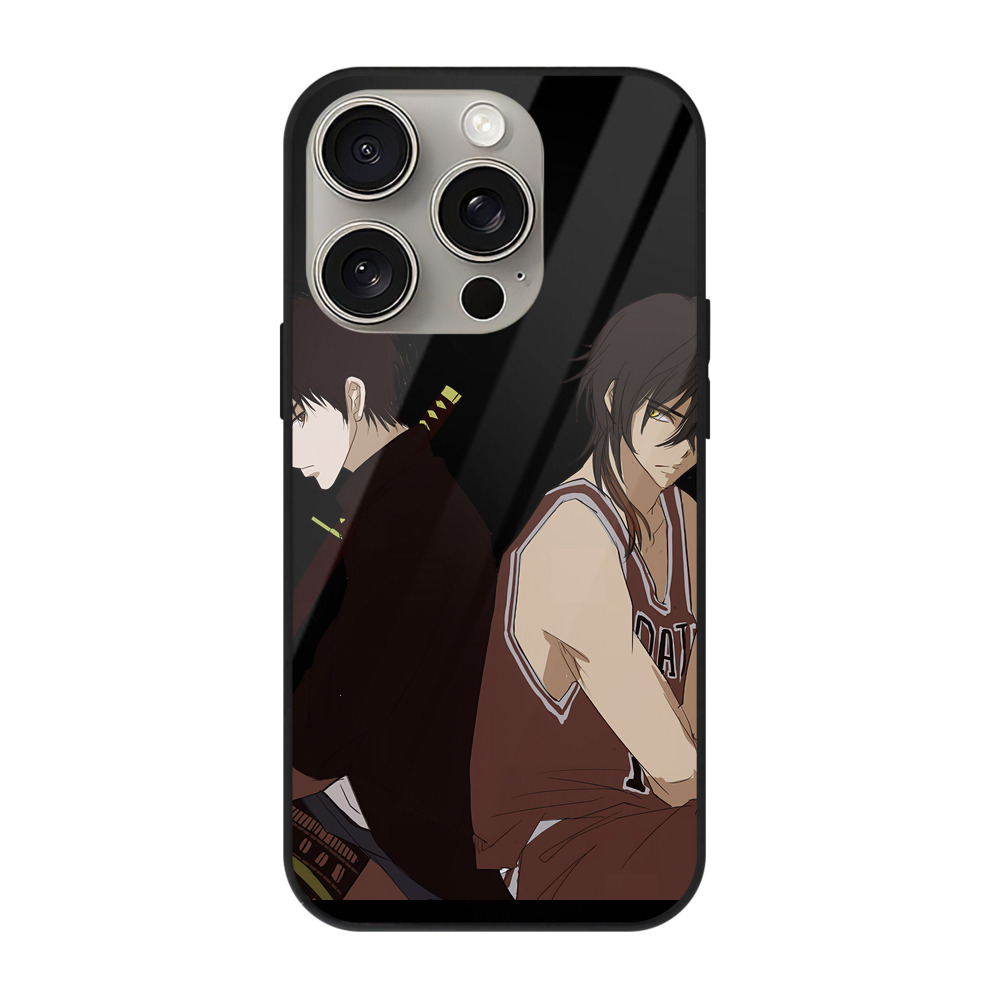 （画像用） SLAM DUNK／スラムダンク 【iPhone15Pro対応】スマホケース 耐衝撃＆黄変防止 背面ガラス