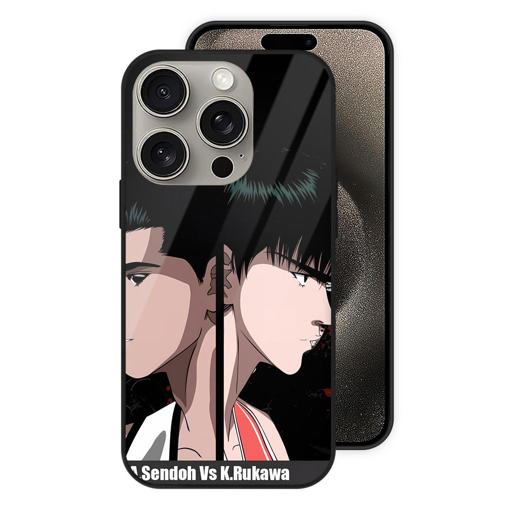 SLAM DUNK／スラムダンク 【iPhone15Pro対応】スマホケース 耐衝撃＆黄変防止 背面ガラス