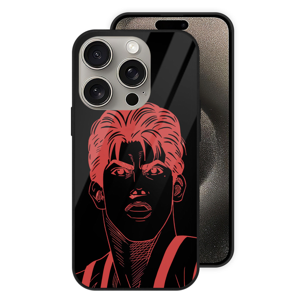 SLAM DUNK／スラムダンク 【iPhone15Pro対応】スマホケース 耐衝撃＆黄変防止 背面ガラス