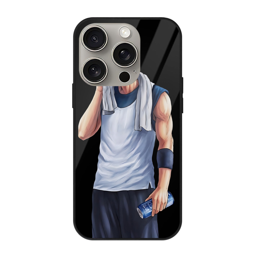 （画像用） SLAM DUNK／スラムダンク 【iPhone15Pro対応】スマホケース 耐衝撃＆黄変防止 背面ガラス