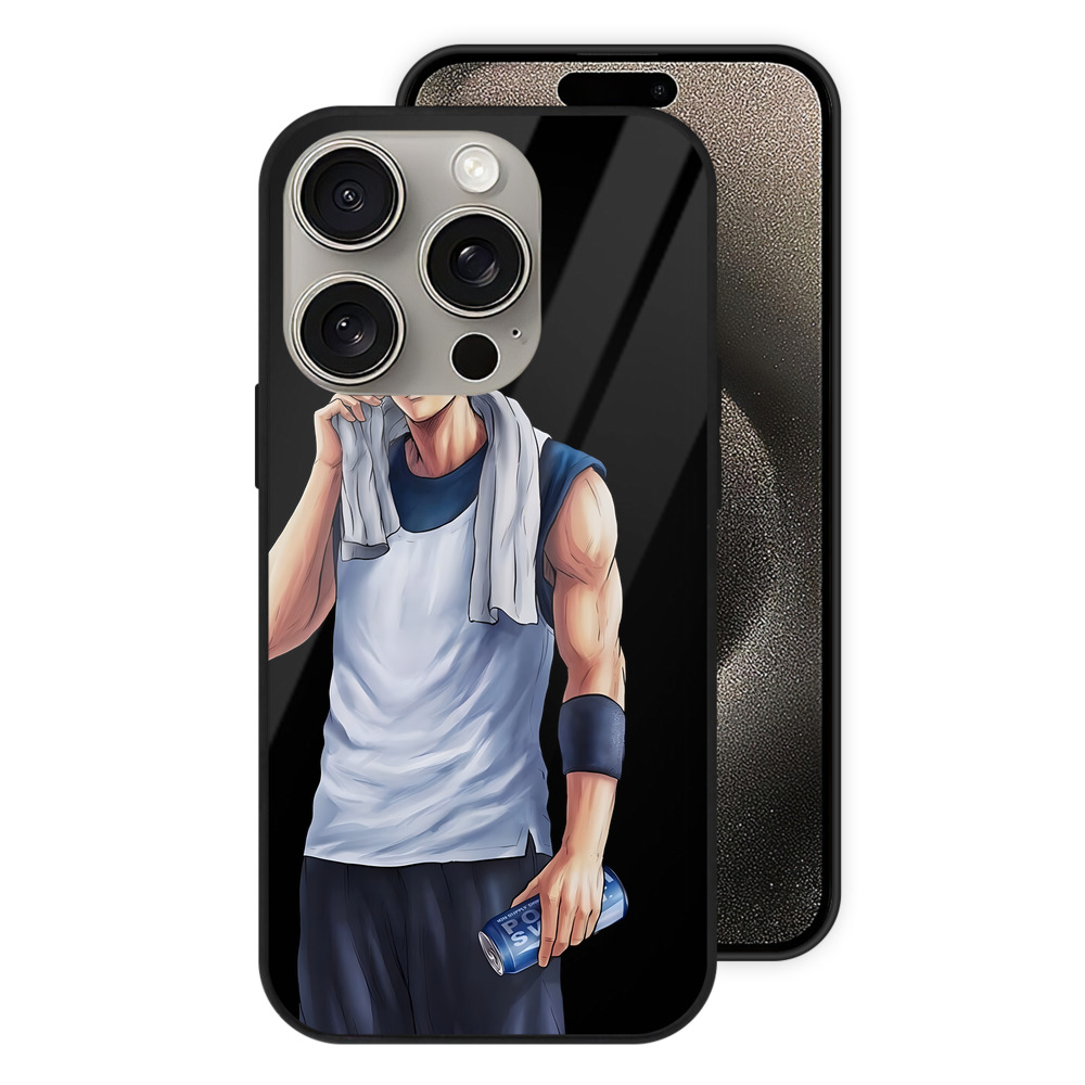 （画像用） SLAM DUNK／スラムダンク 【iPhone15Pro対応】スマホケース 耐衝撃＆黄変防止 背面ガラス