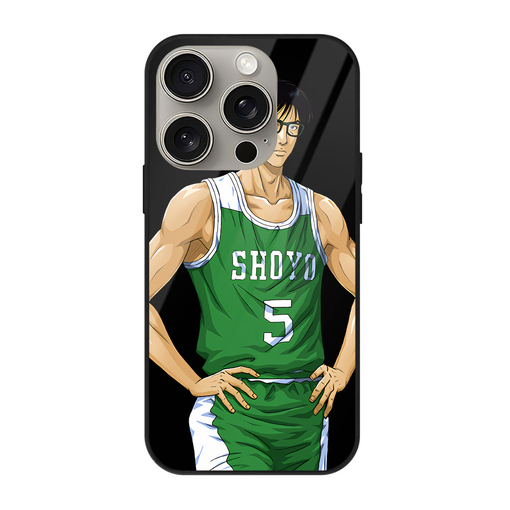 （画像用） SLAM DUNK／スラムダンク 【iPhone15Pro対応】スマホケース 耐衝撃＆黄変防止 背面ガラス