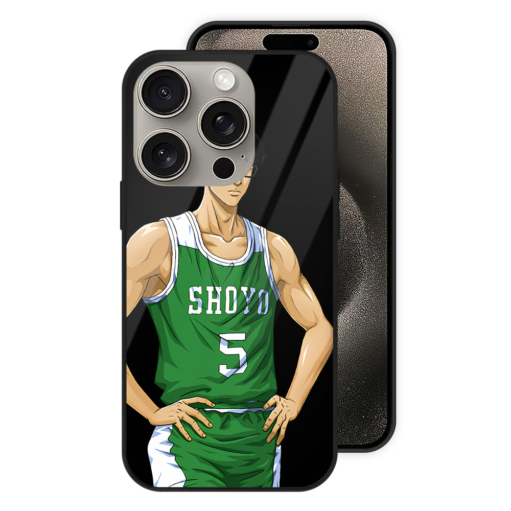 （画像用） SLAM DUNK／スラムダンク 【iPhone15Pro対応】スマホケース 耐衝撃＆黄変防止 背面ガラス