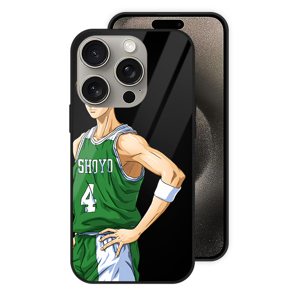 （画像用） SLAM DUNK／スラムダンク 【iPhone15Pro対応】スマホケース 耐衝撃＆黄変防止 背面ガラス