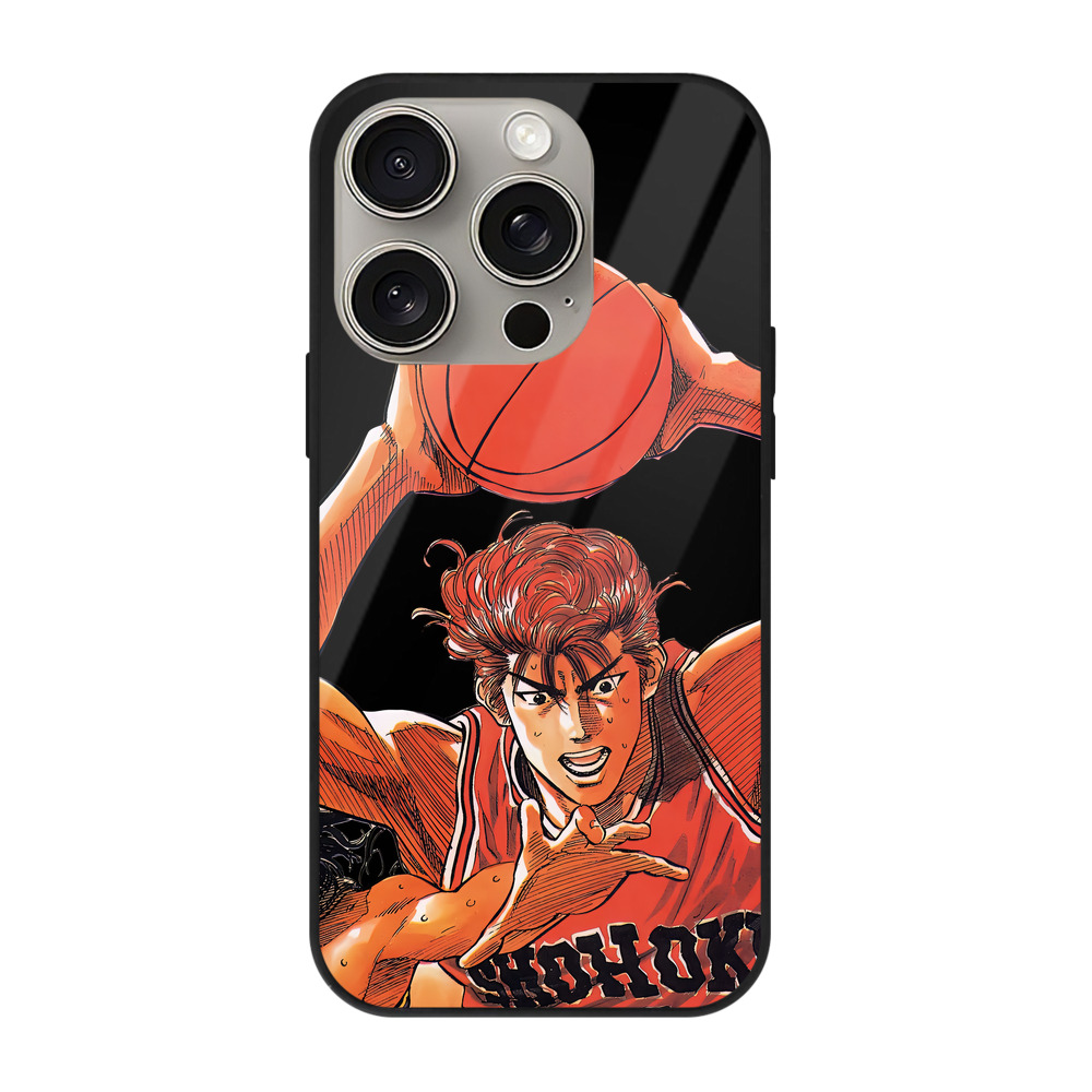 （画像用） SLAM DUNK／スラムダンク 【iPhone15Pro対応】スマホケース 耐衝撃＆黄変防止 背面ガラス