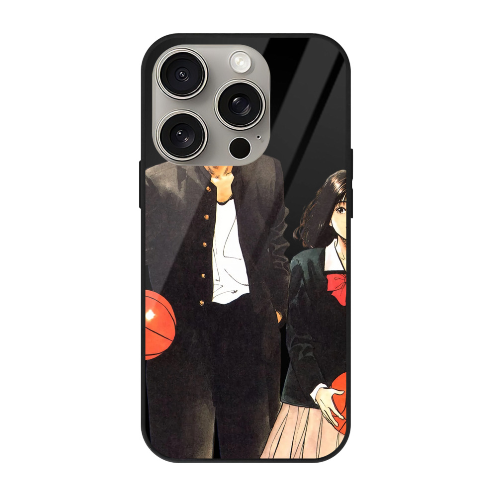 （画像用） SLAM DUNK／スラムダンク 【iPhone15Pro対応】スマホケース 耐衝撃＆黄変防止 背面ガラス
