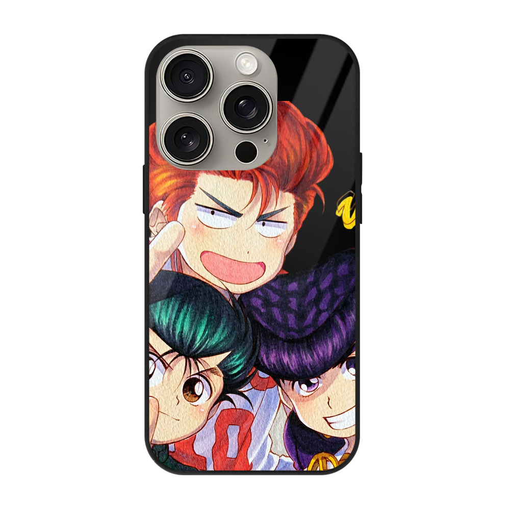 （画像用） SLAM DUNK／スラムダンク 【iPhone15Pro対応】スマホケース 耐衝撃＆黄変防止 背面ガラス