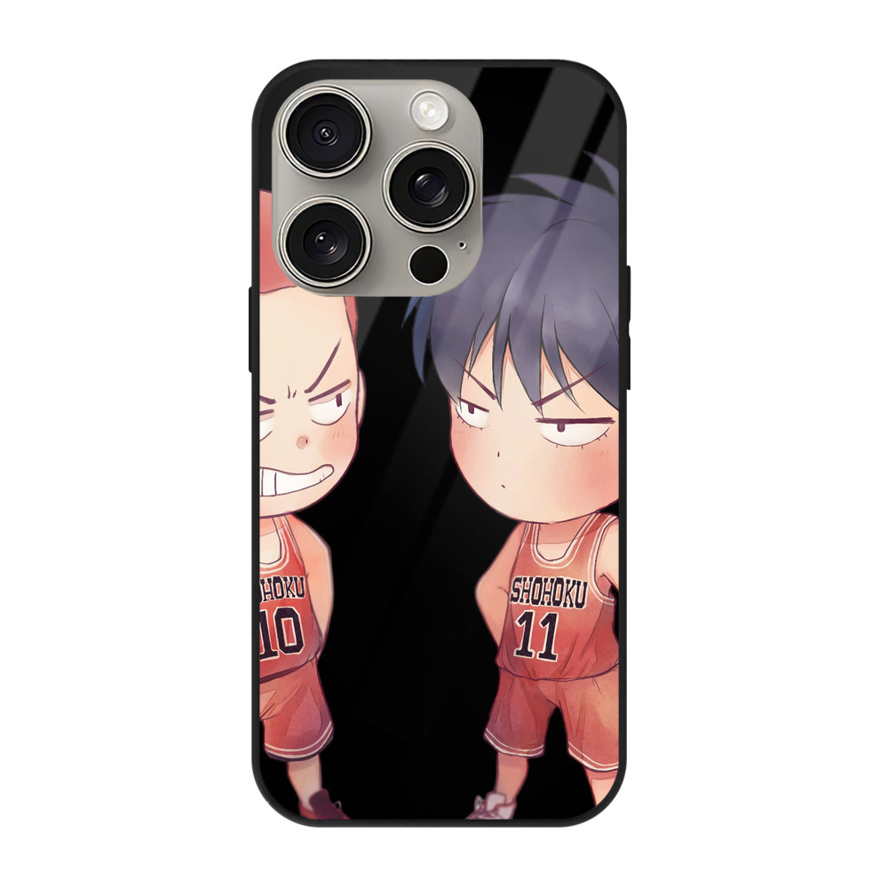 （画像用） SLAM DUNK／スラムダンク 【iPhone15Pro対応】スマホケース 耐衝撃＆黄変防止 背面ガラス