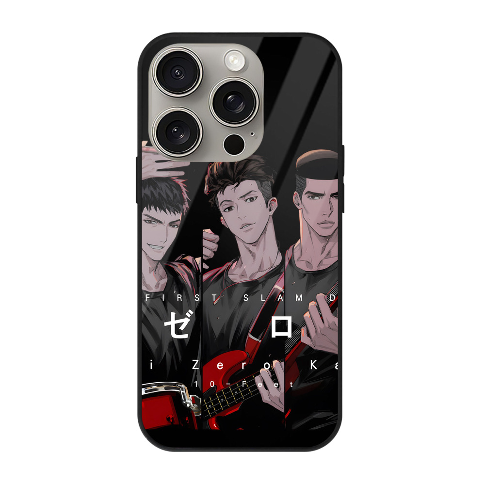 （画像用） SLAM DUNK／スラムダンク 【iPhone15Pro対応】スマホケース 耐衝撃＆黄変防止 背面ガラス