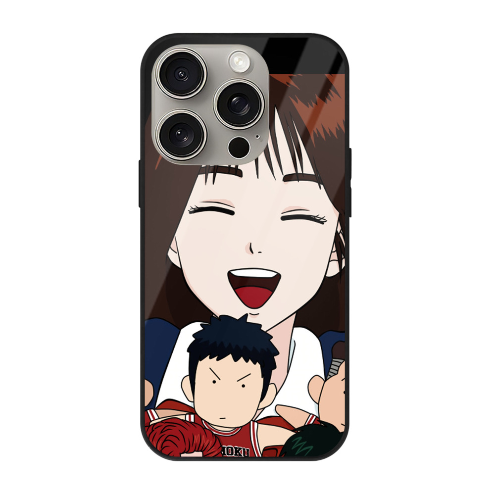 （画像用） SLAM DUNK／スラムダンク 【iPhone15Pro対応】スマホケース 耐衝撃＆黄変防止 背面ガラス