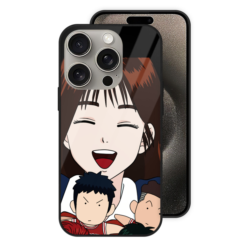 （画像用） SLAM DUNK／スラムダンク 【iPhone15Pro対応】スマホケース 耐衝撃＆黄変防止 背面ガラス