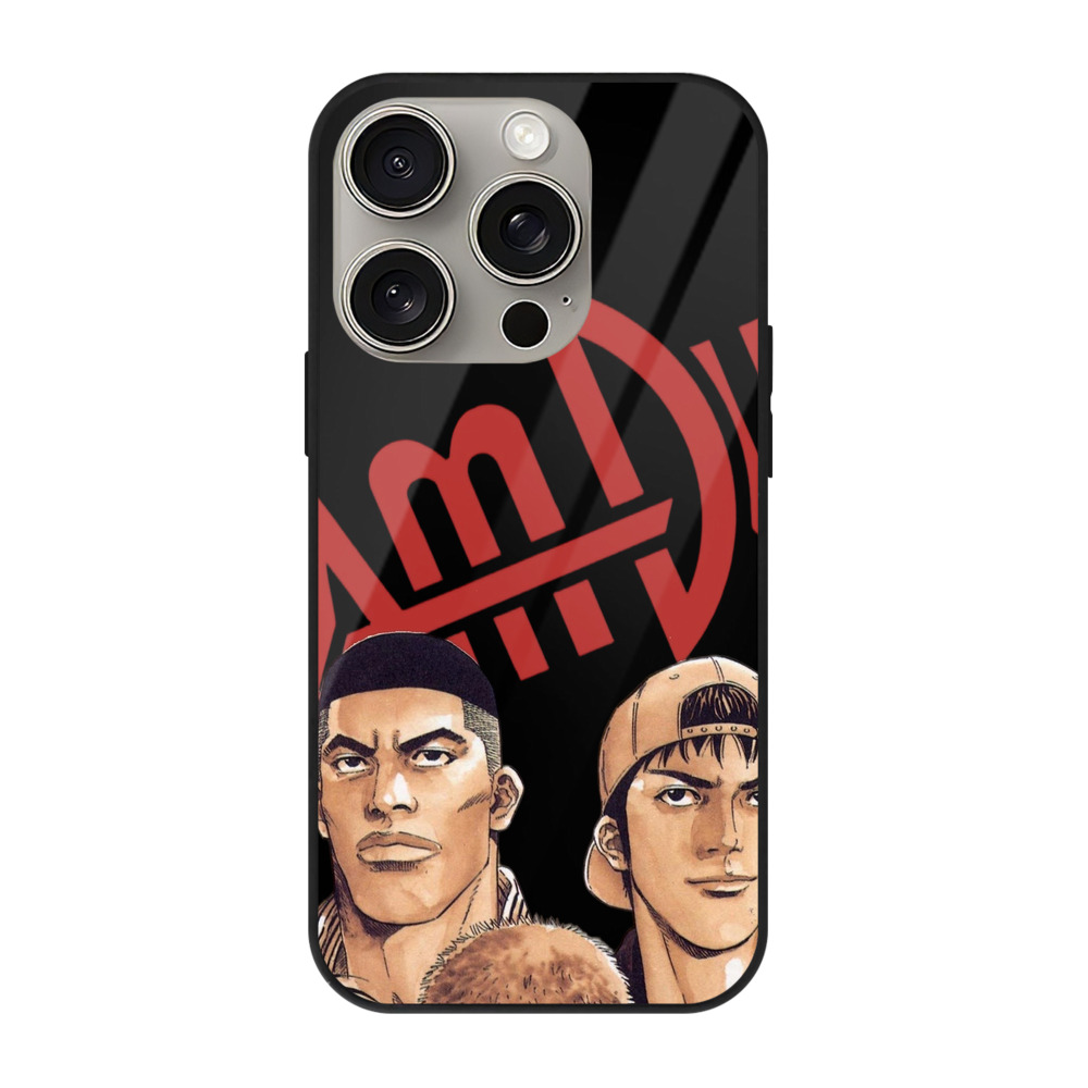 （画像用） SLAM DUNK／スラムダンク 【iPhone15Pro対応】スマホケース 耐衝撃＆黄変防止 背面ガラス