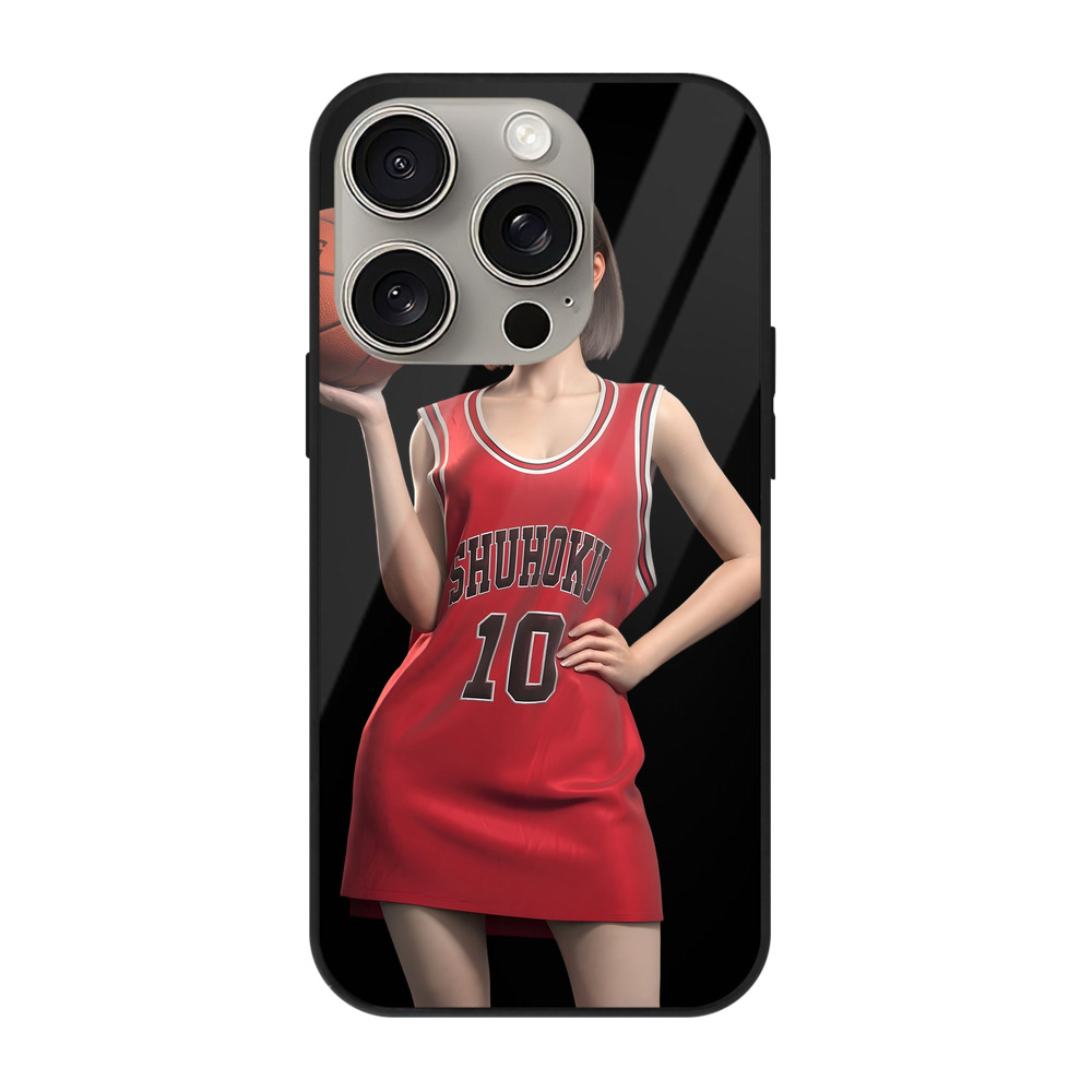 （画像用） SLAM DUNK／スラムダンク 【iPhone15Pro対応】スマホケース 耐衝撃＆黄変防止 背面ガラス