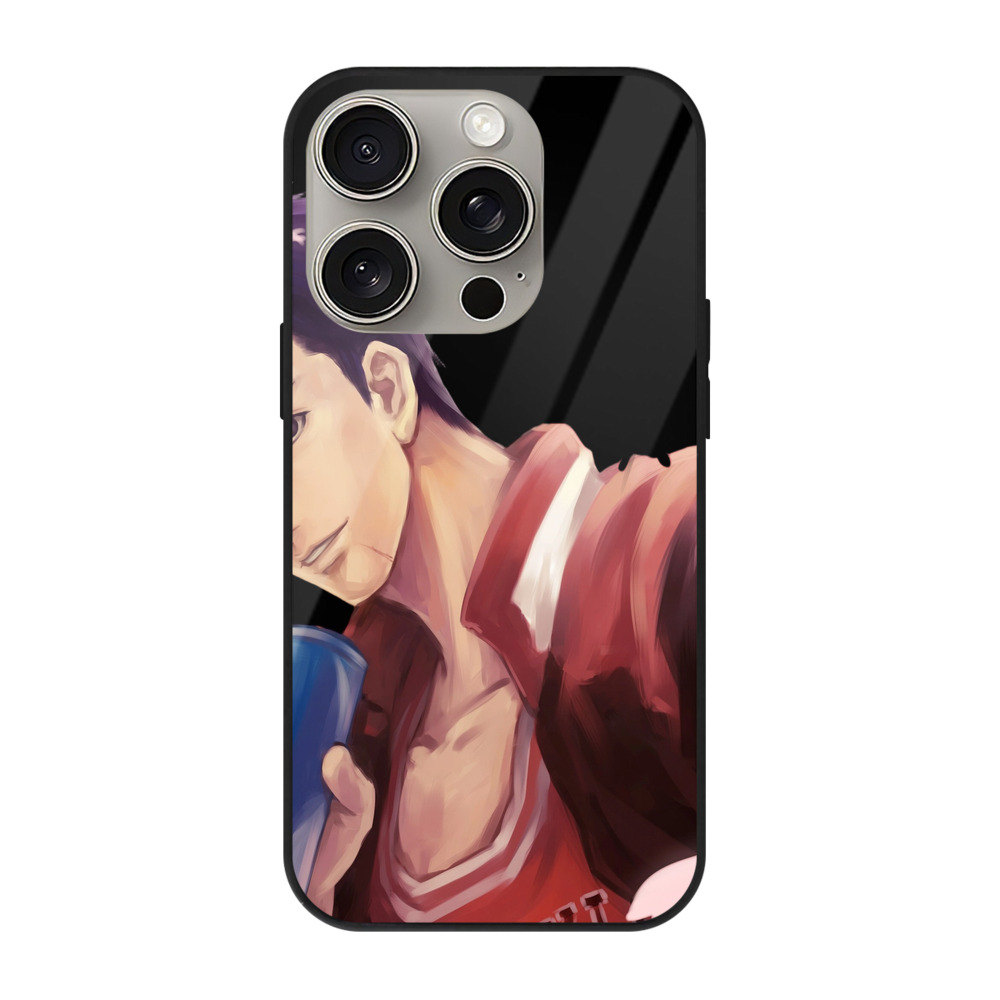 （画像用） SLAM DUNK／スラムダンク 【iPhone15Pro対応】スマホケース 耐衝撃＆黄変防止 背面ガラス