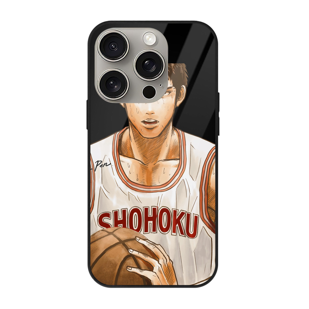 （画像用） SLAM DUNK／スラムダンク 【iPhone15Pro対応】スマホケース 耐衝撃＆黄変防止 背面ガラス