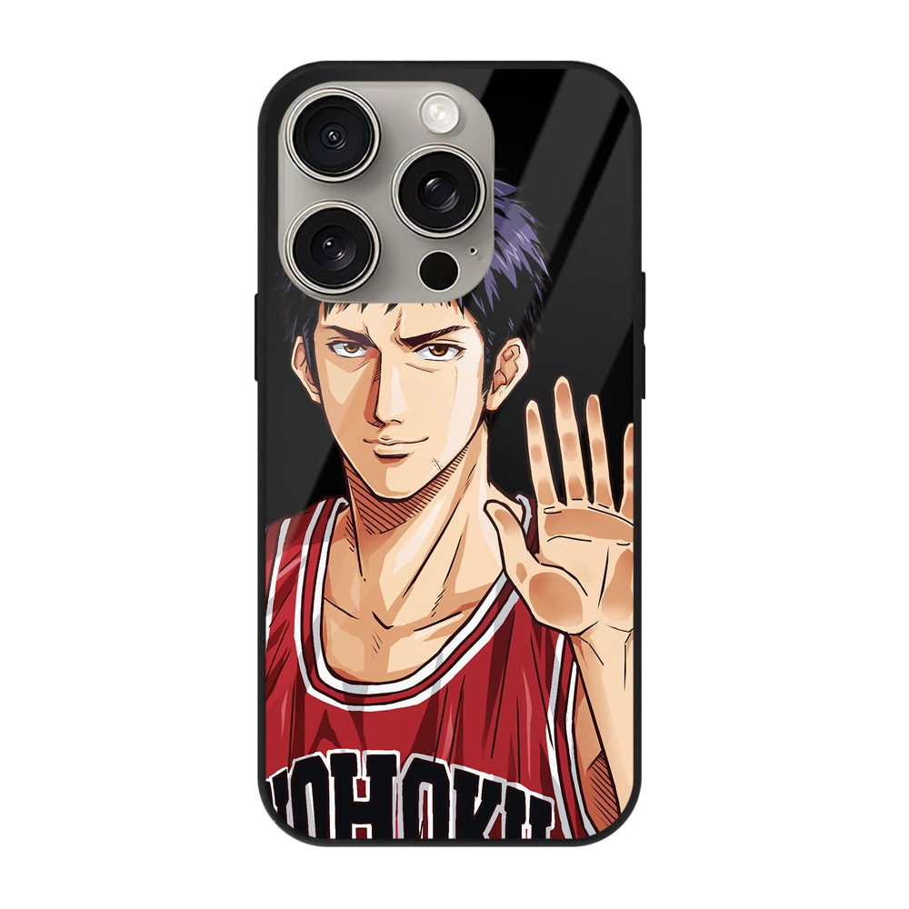 （画像用） SLAM DUNK／スラムダンク 【iPhone15Pro対応】スマホケース 耐衝撃＆黄変防止 背面ガラス