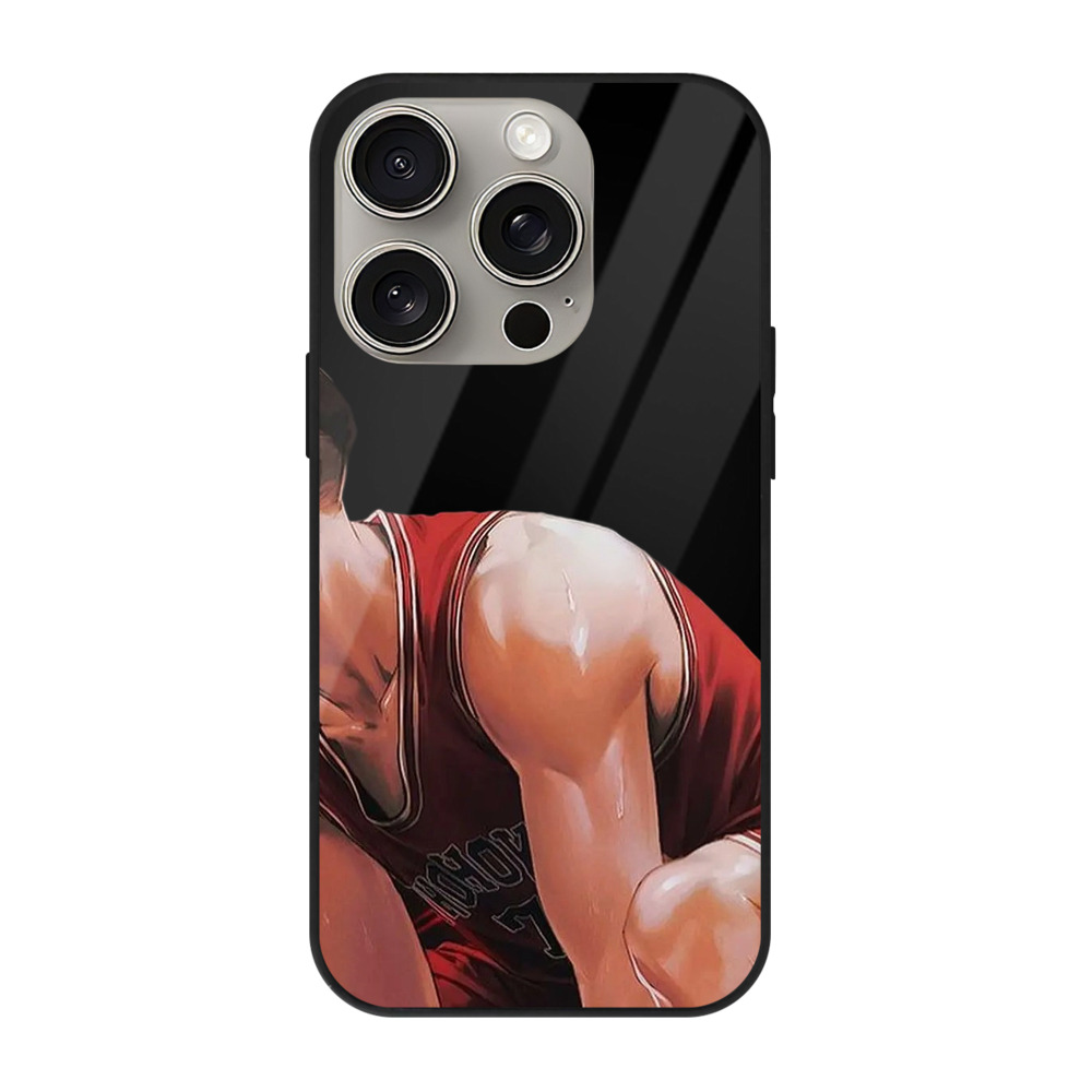 （画像用） SLAM DUNK／スラムダンク 【iPhone15Pro対応】スマホケース 耐衝撃＆黄変防止 背面ガラス