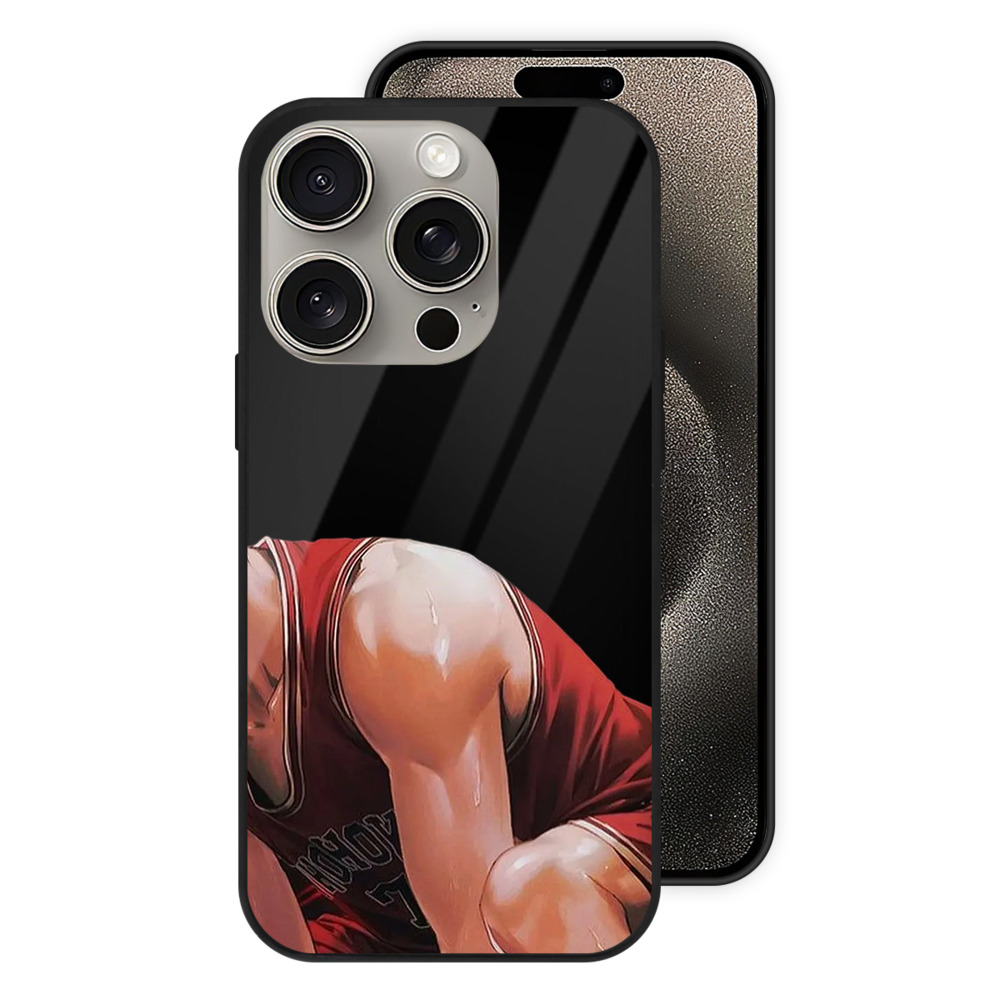 （画像用） SLAM DUNK／スラムダンク 【iPhone15Pro対応】スマホケース 耐衝撃＆黄変防止 背面ガラス