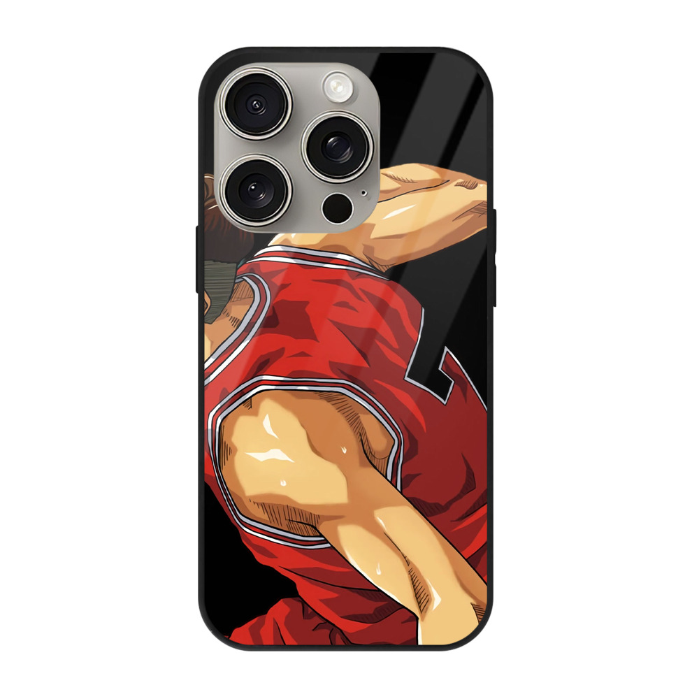 （画像用） SLAM DUNK／スラムダンク 【iPhone15Pro対応】スマホケース 耐衝撃＆黄変防止 背面ガラス
