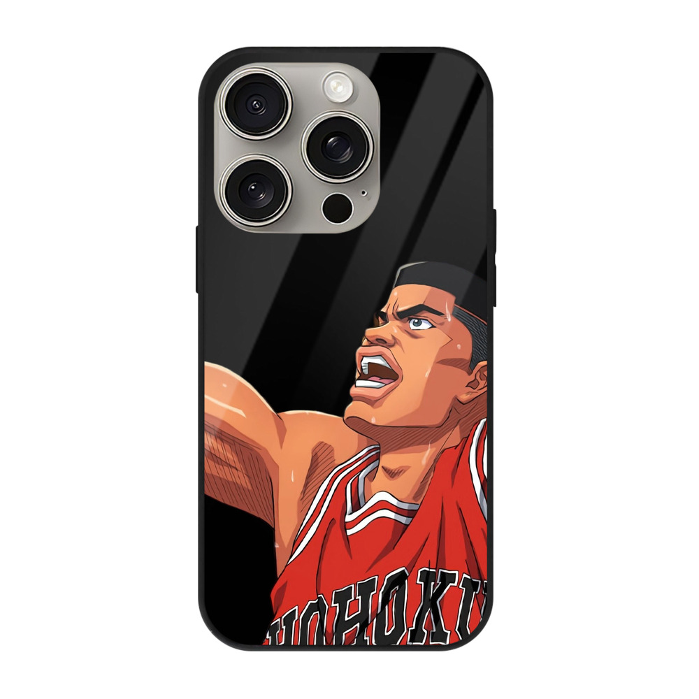 （画像用） SLAM DUNK／スラムダンク 【iPhone15Pro対応】スマホケース 耐衝撃＆黄変防止 背面ガラス