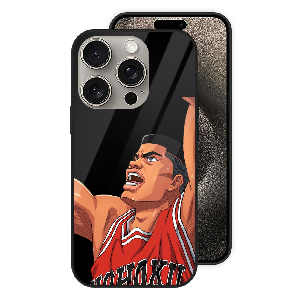 （画像用） SLAM DUNK／スラムダンク 【iPhone15Pro対応】スマホケース 耐衝撃＆黄変防止 背面ガラス