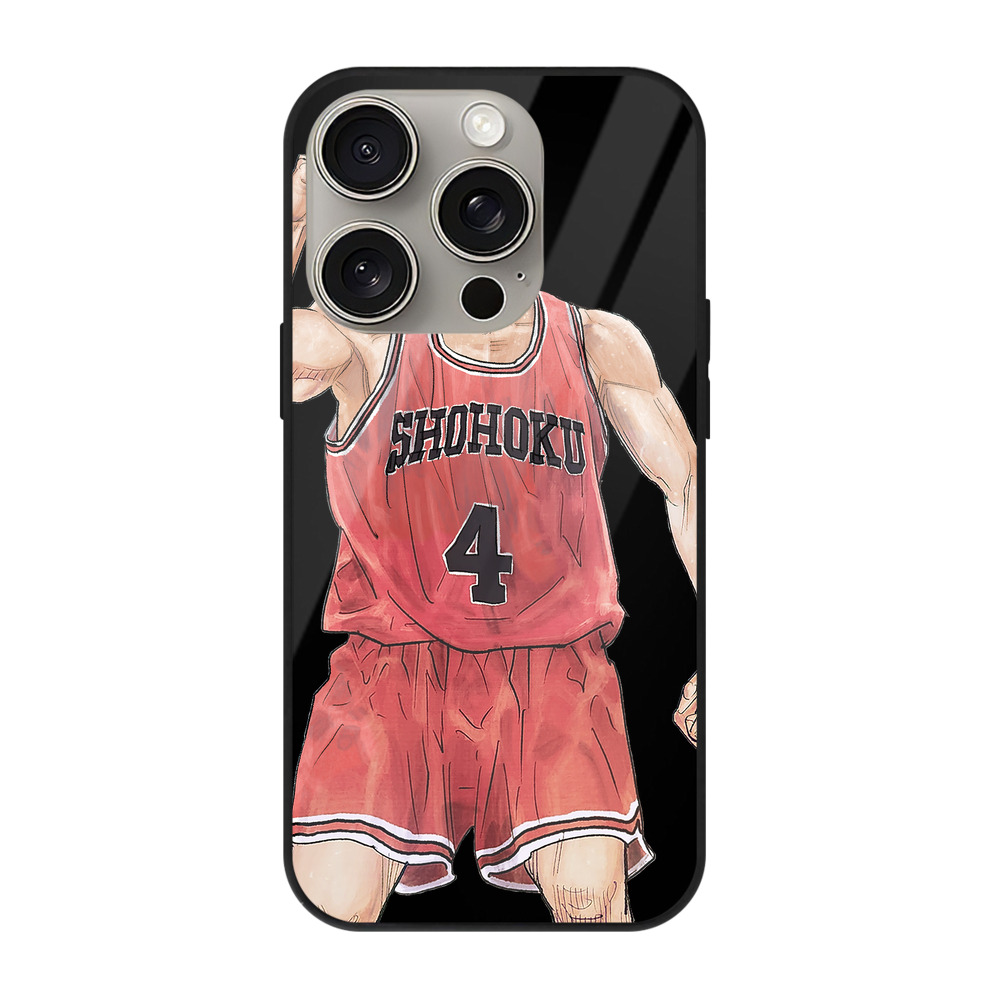 （画像用） SLAM DUNK／スラムダンク 【iPhone15Pro対応】スマホケース 耐衝撃＆黄変防止 背面ガラス