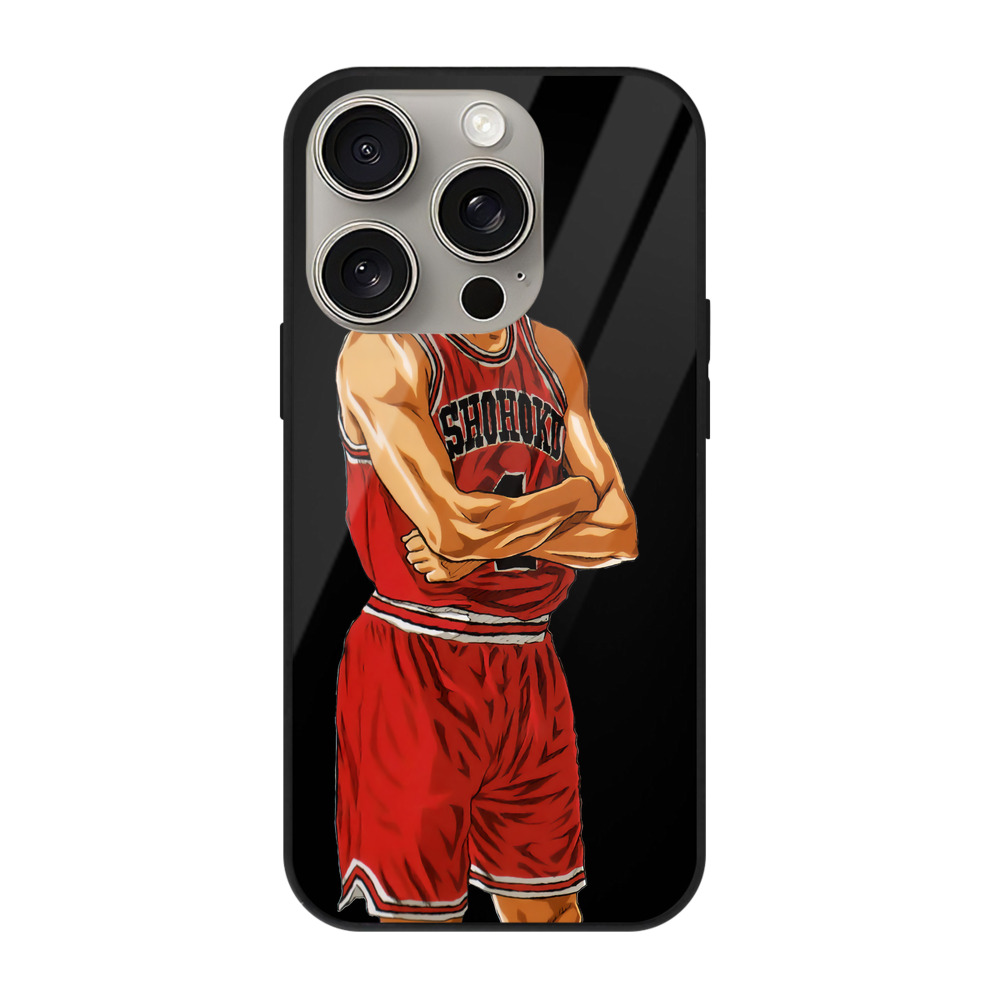 （画像用） SLAM DUNK／スラムダンク 【iPhone15Pro対応】スマホケース 耐衝撃＆黄変防止 背面ガラス