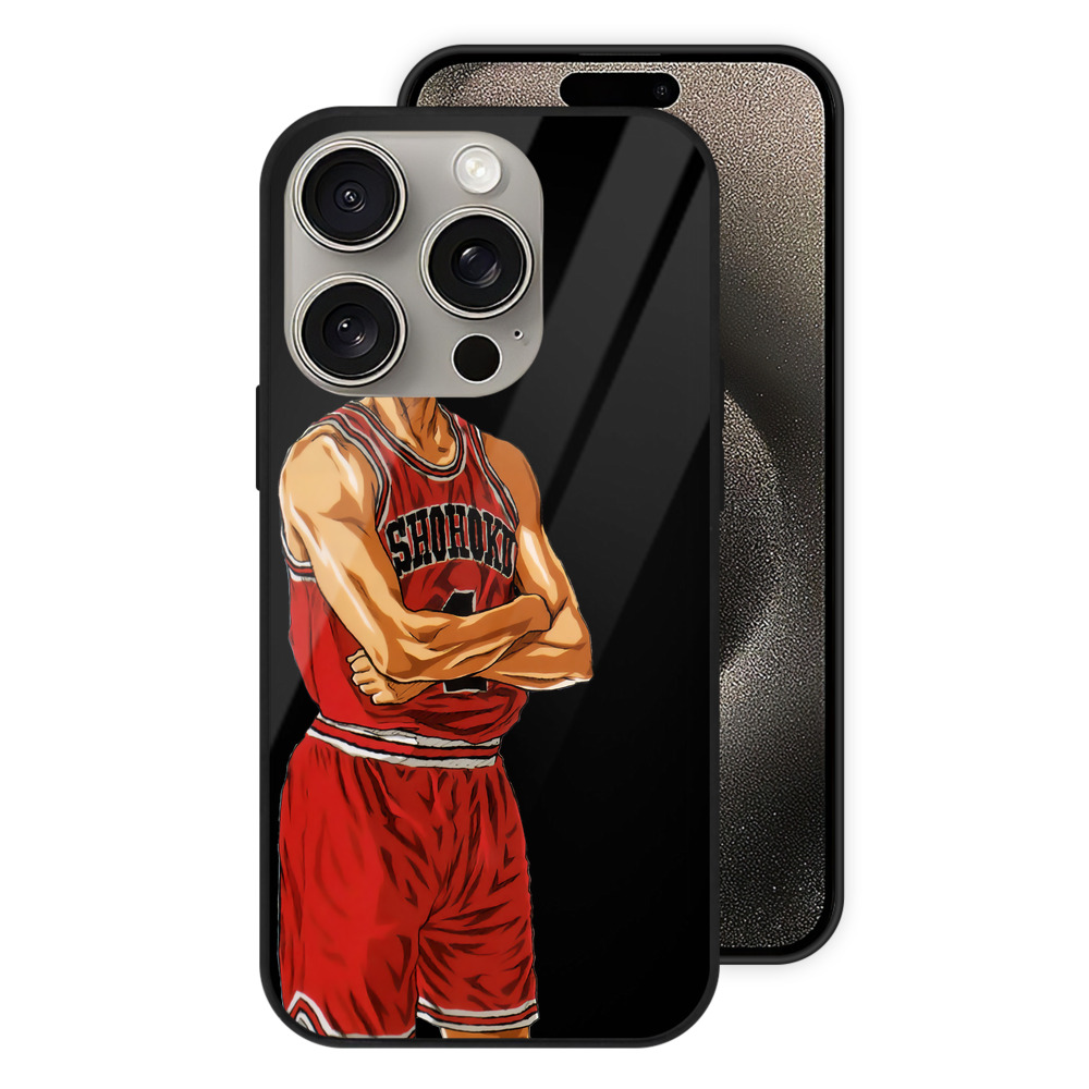 SLAM DUNK／スラムダンク 【iPhone15Pro対応】スマホケース 耐衝撃＆黄変防止 背面ガラス