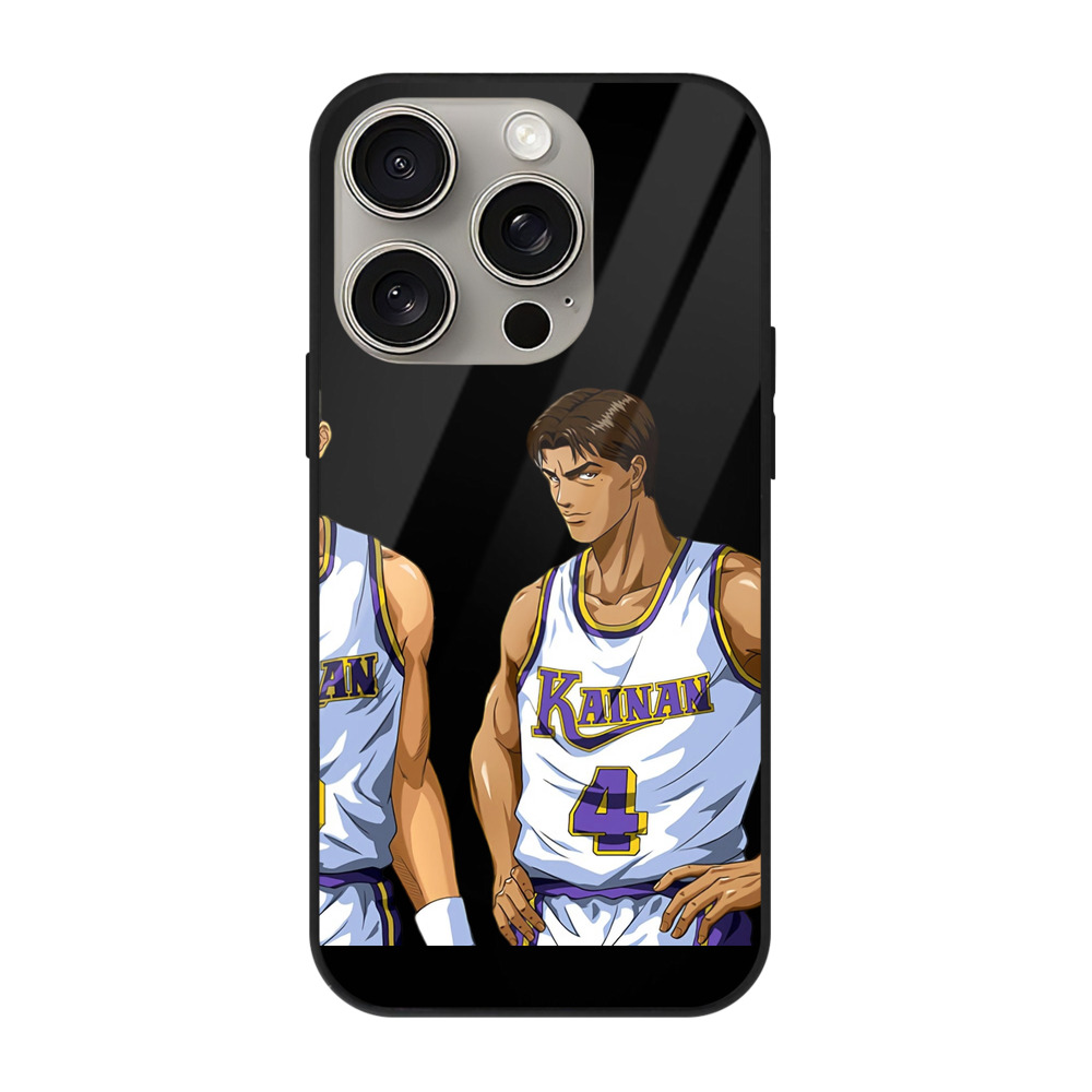 （画像用） SLAM DUNK／スラムダンク 【iPhone15Pro対応】スマホケース 耐衝撃＆黄変防止 背面ガラス