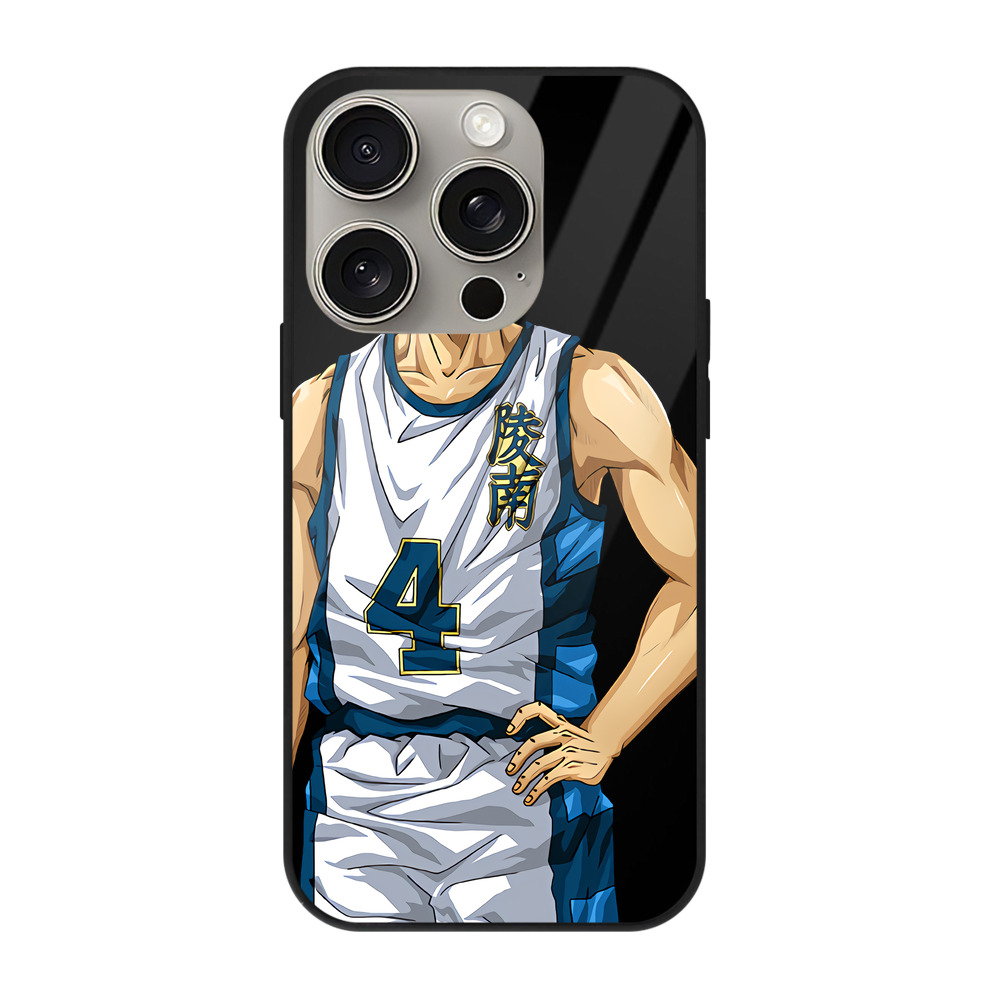 （画像用） SLAM DUNK／スラムダンク 【iPhone15Pro対応】スマホケース 耐衝撃＆黄変防止 背面ガラス