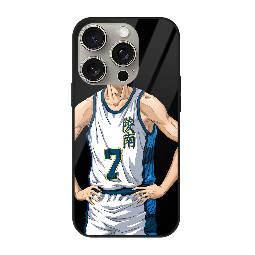 （画像用） SLAM DUNK／スラムダンク 【iPhone15Pro対応】スマホケース 耐衝撃＆黄変防止 背面ガラス
