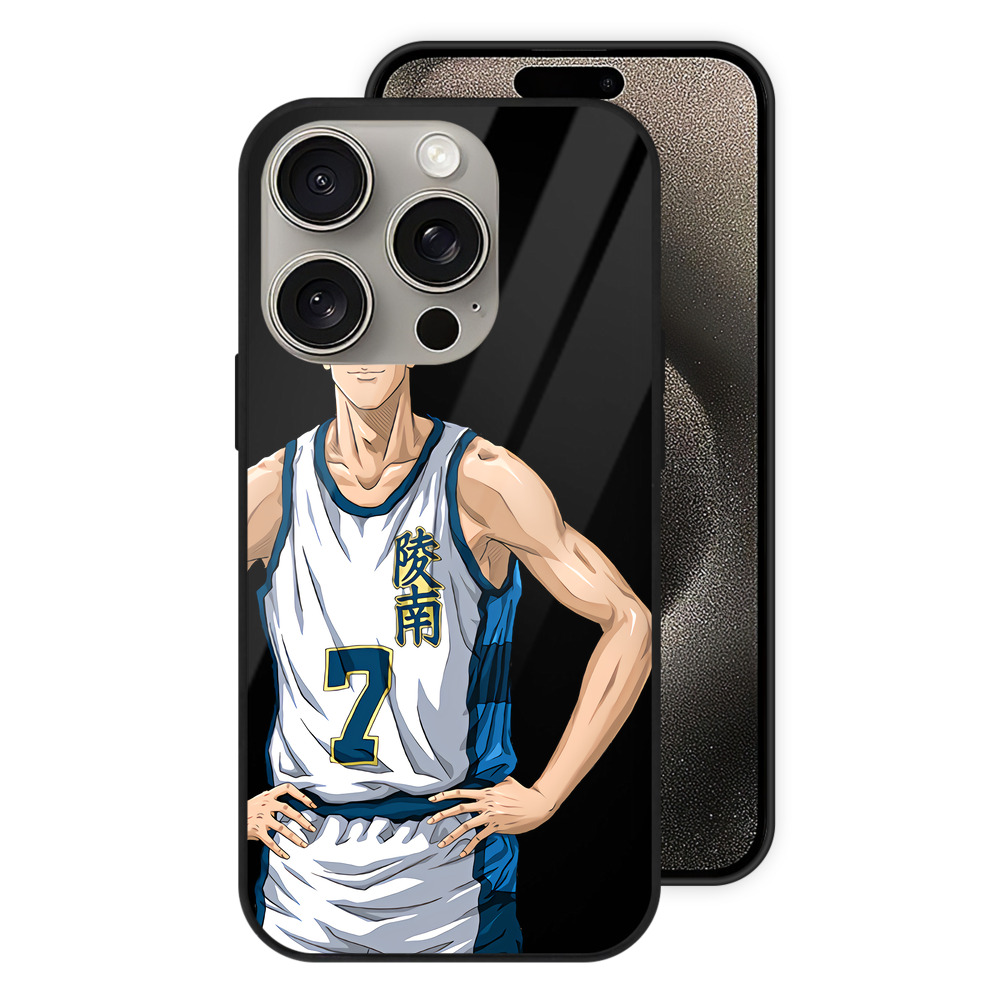 SLAM DUNK／スラムダンク 【iPhone15Pro対応】スマホケース 耐衝撃＆黄変防止 背面ガラス