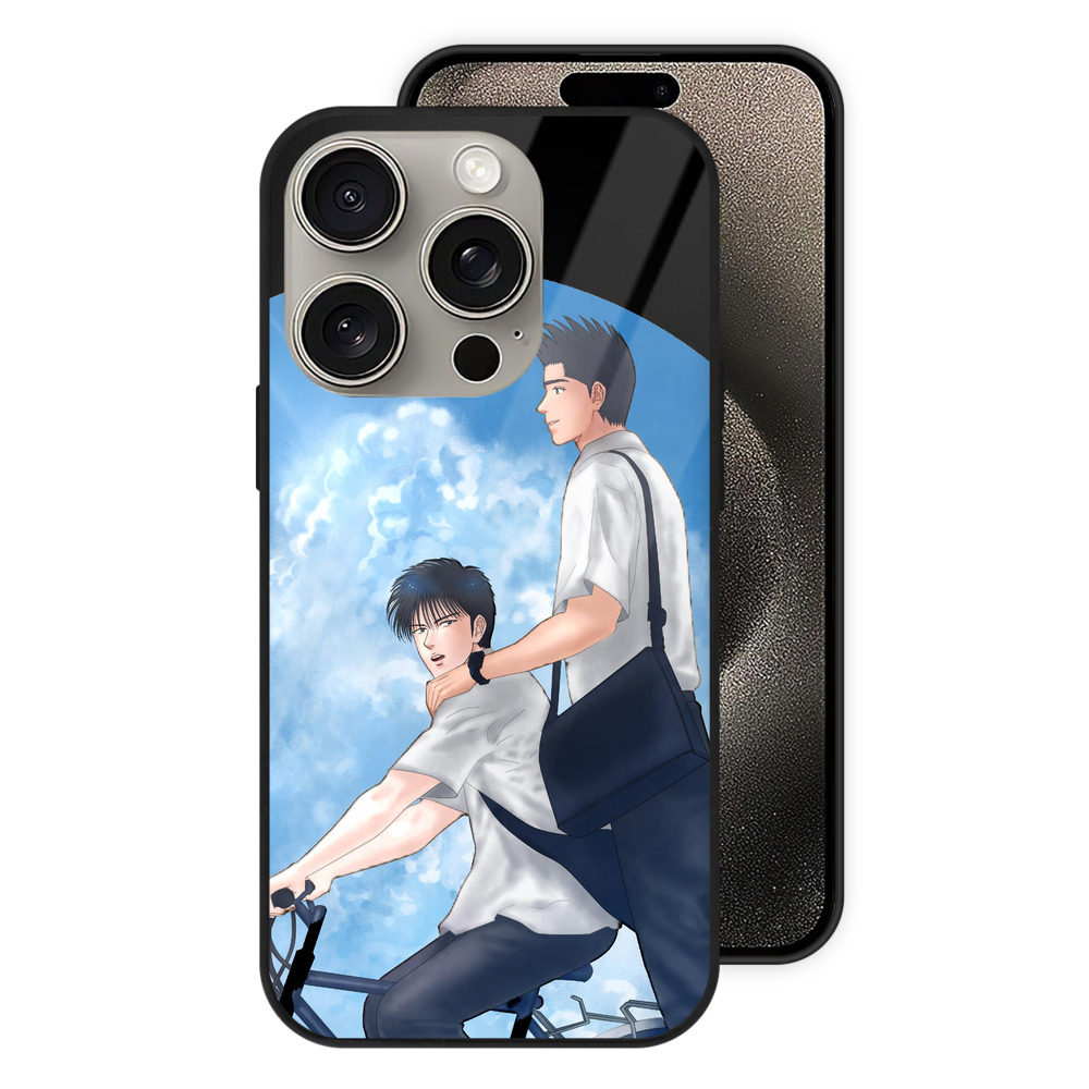 （画像用） SLAM DUNK／スラムダンク 【iPhone15Pro対応】スマホケース 耐衝撃＆黄変防止 背面ガラス