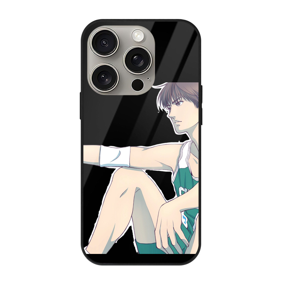 （画像用） SLAM DUNK／スラムダンク 【iPhone15Pro対応】スマホケース 耐衝撃＆黄変防止 背面ガラス