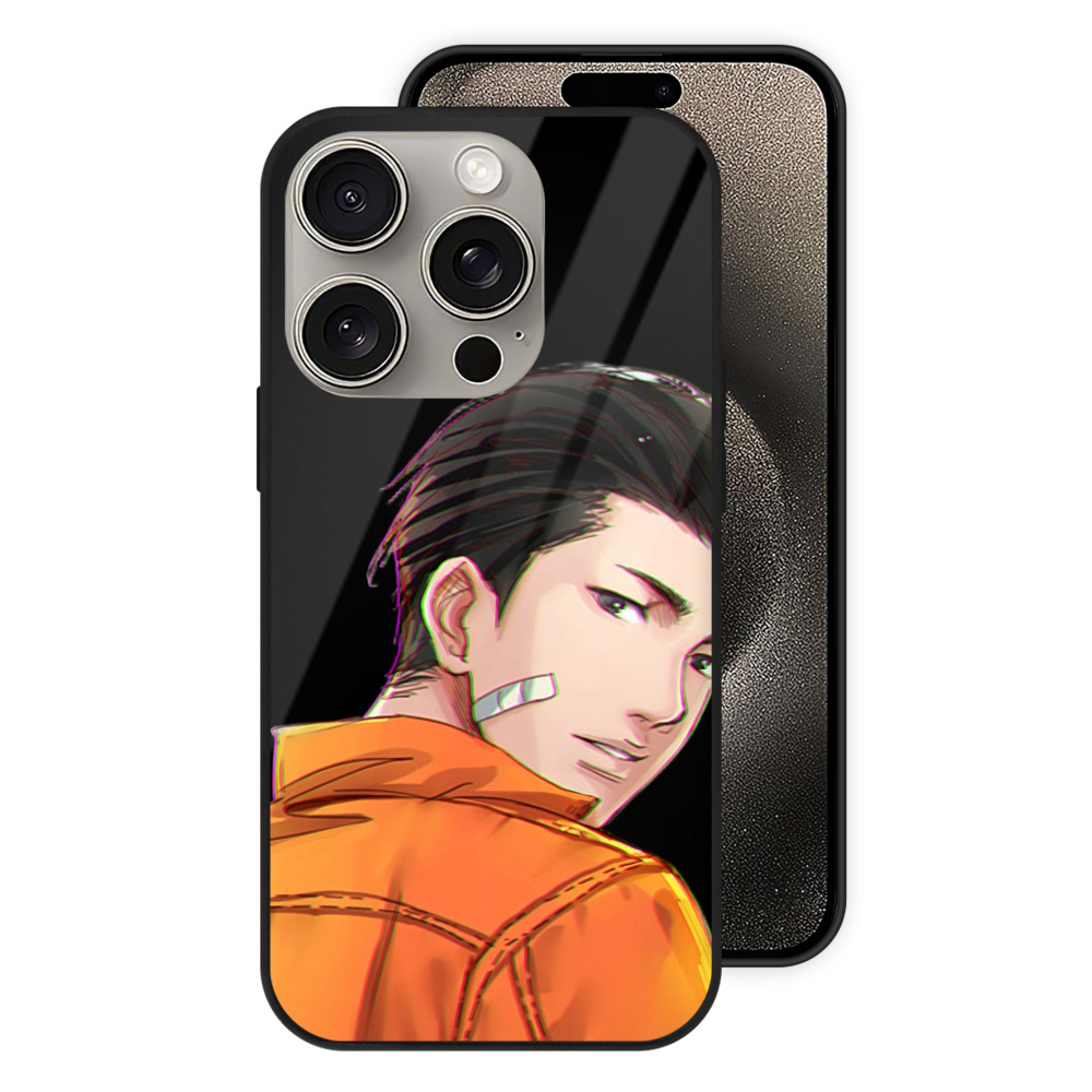 （画像用） SLAM DUNK／スラムダンク 【iPhone15Pro対応】スマホケース 耐衝撃＆黄変防止 背面ガラス