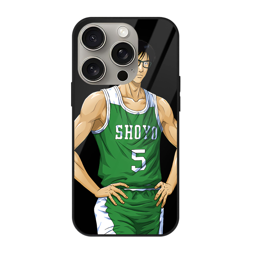 （画像用） SLAM DUNK／スラムダンク 【iPhone15Pro対応】スマホケース 耐衝撃＆黄変防止 背面ガラス